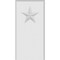 Ekena Millwork Standard Foster Star Plinth Block With Beveled Edge, 4 1/2"W x 9"H x 1"P PBP045X090X100FOS07 - alternate 3